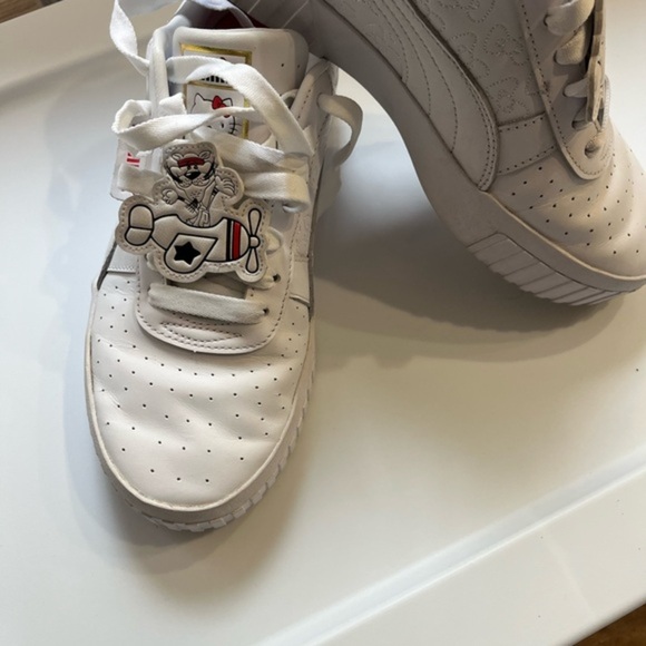 Puma White Sneakers with Cartoon Design - Picture 1 of 13